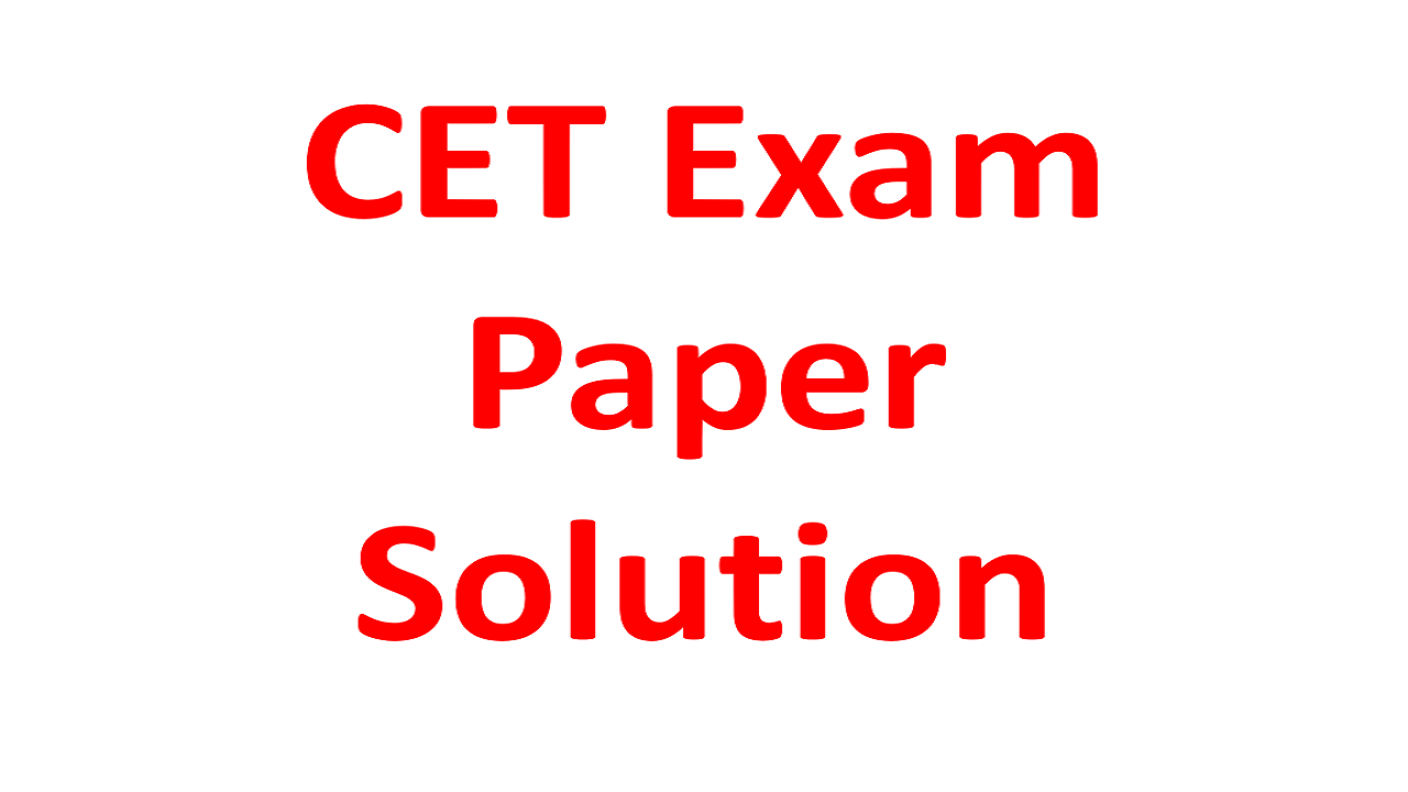 Cet Exam Paper Solutions Govtfever