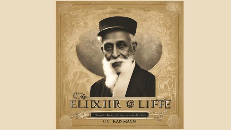 the elixir of life by c v raman