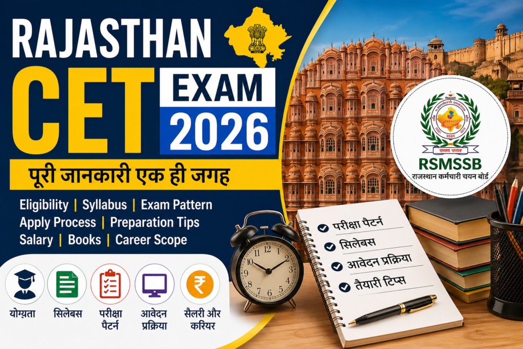 Rajasthan CET Exam 2026
