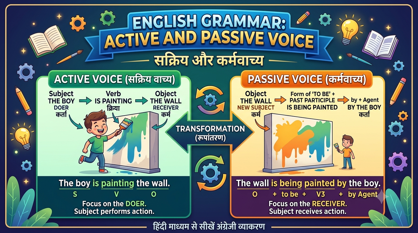 Active and Passive Voice MCQ