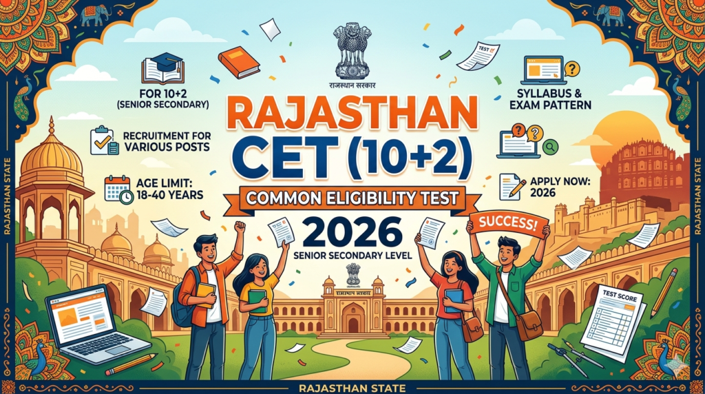 Rajasthan CET 10+2 syllabus 2026