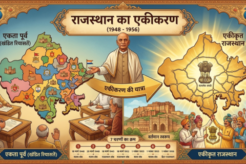 Rajasthan ka Akikaran MCQ