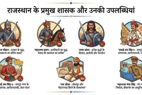 Rajasthan ke Pramukh Shasak or Unki Uplabdhiyan