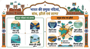 Bharat ki Pramukh Nadiya Bandh Jheele