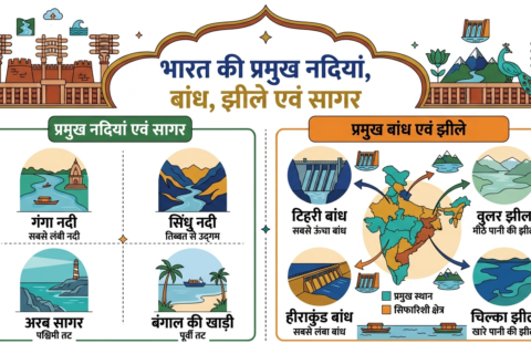 Bharat ki Pramukh Nadiya Bandh Jheele