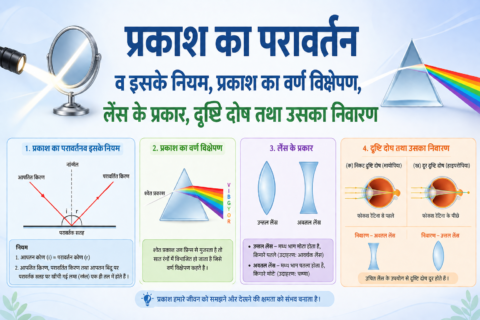 प्रकाश का परावर्तन व इसके नियम