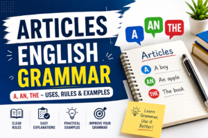 Articles english grammar