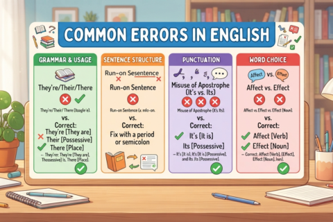 Common Errors In English