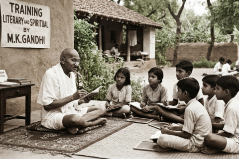 Training Literary and Spiritual by M.K.Gandhi