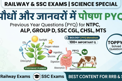 पौधों और जानवरों में पोषण PYQ
